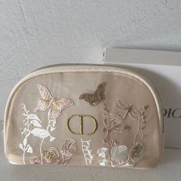 Dior Beauty Butterfly Embroidered Cosmetic Bag - Picture 10 of 10